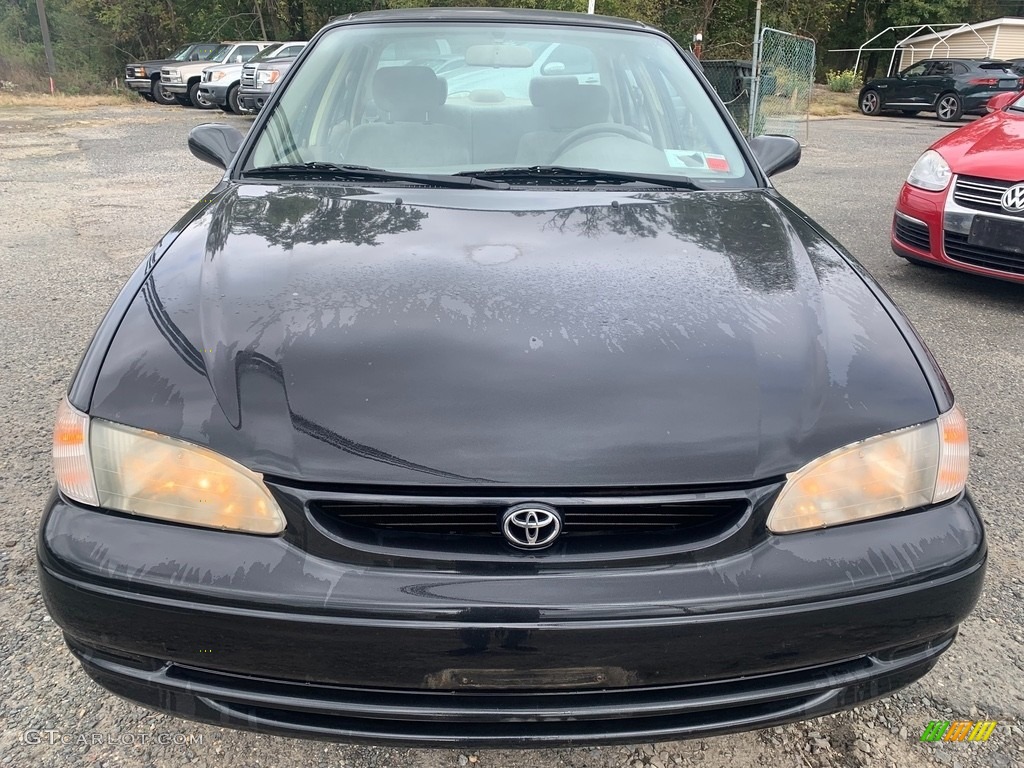 1999 Corolla LE - Satin Black Metallic / Pebble Beige photo #9
