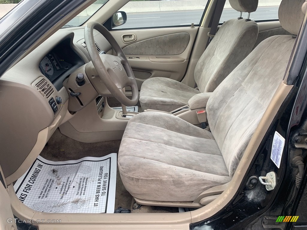 1999 Corolla LE - Satin Black Metallic / Pebble Beige photo #10