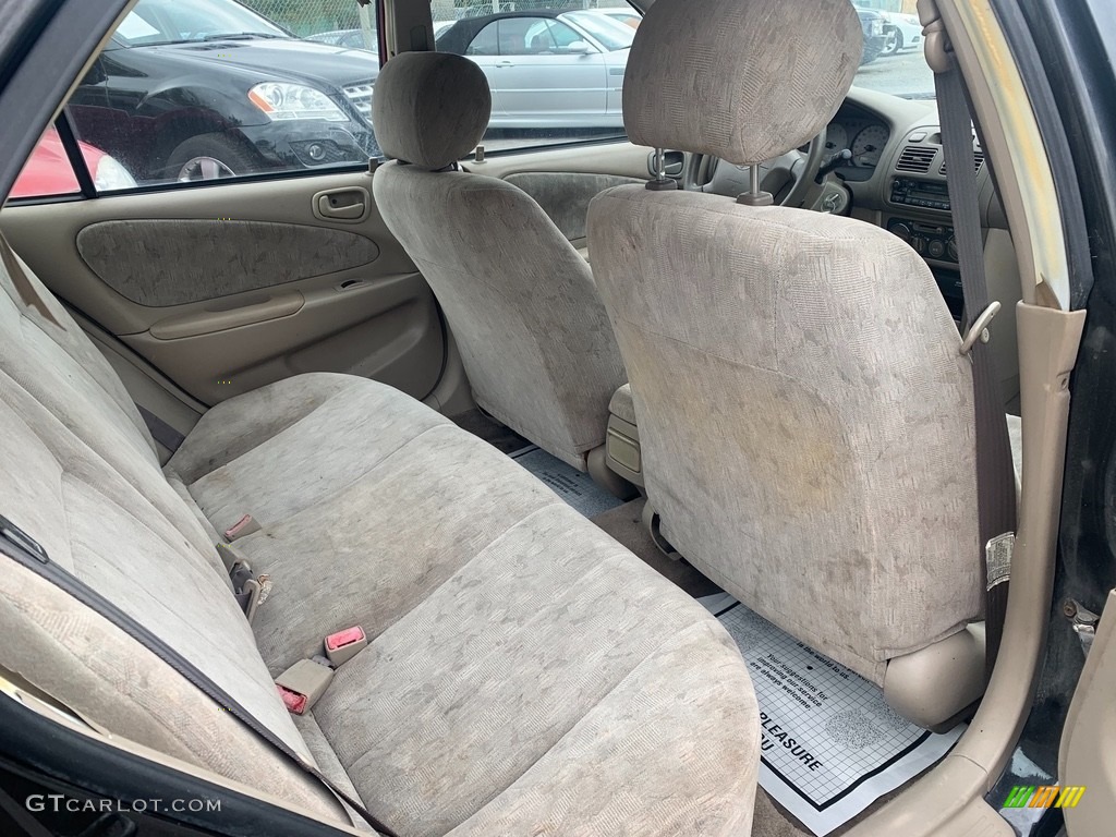 1999 Corolla LE - Satin Black Metallic / Pebble Beige photo #12