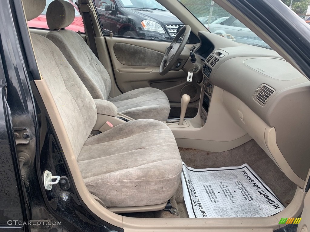 1999 Corolla LE - Satin Black Metallic / Pebble Beige photo #13