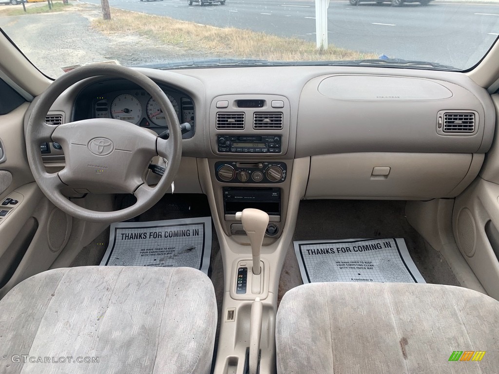 1999 Corolla LE - Satin Black Metallic / Pebble Beige photo #14