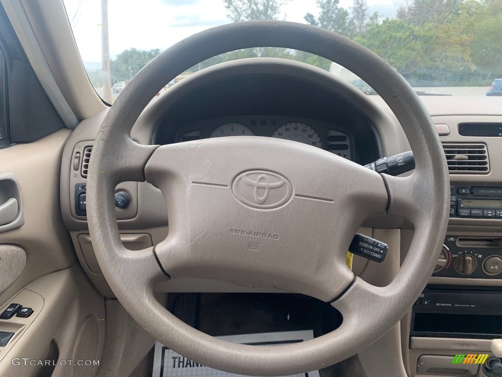 1999 Corolla LE - Satin Black Metallic / Pebble Beige photo #16