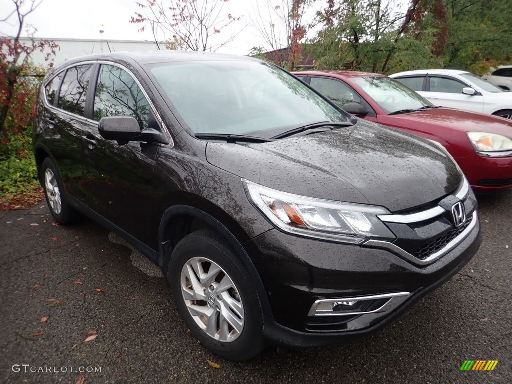 2016 CR-V EX AWD - Kona Coffee Metallic / Beige photo #4