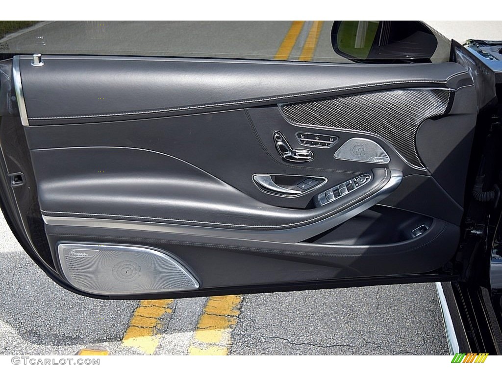 2015 Mercedes-Benz S 65 AMG Coupe Black Door Panel Photo #135692322