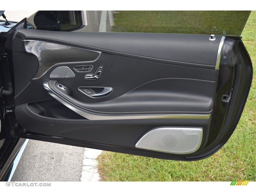2015 Mercedes-Benz S 65 AMG Coupe Black Door Panel Photo #135692595