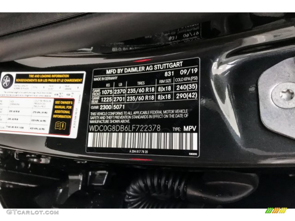 2020 GLC 300 - Graphite Grey Metallic / Black photo #9