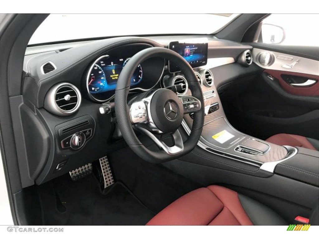 Cranberry Red/Black Interior 2020 Mercedes-Benz GLC 300 4Matic Coupe Photo #135696366