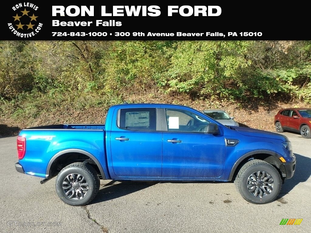 2019 Ranger XLT SuperCrew 4x4 - Lightning Blue Metallic / Ebony photo #1