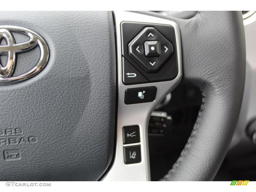 2020 Toyota Tundra Platinum CrewMax 4x4 Black Steering Wheel Photo #135697185