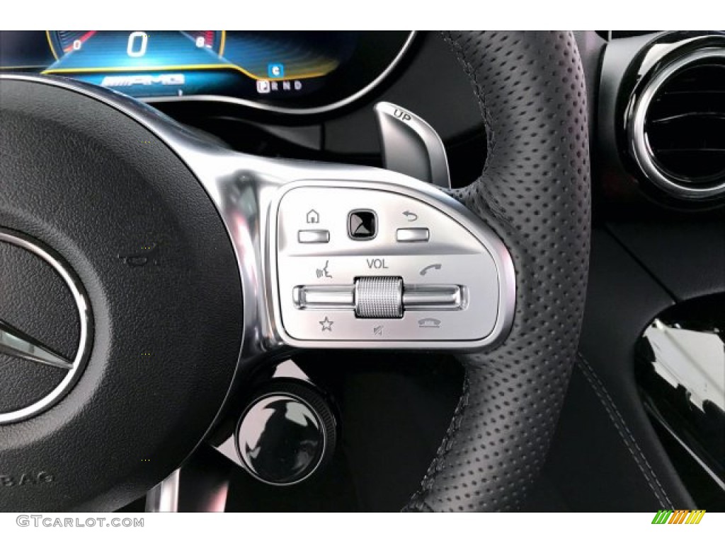 2020 Mercedes-Benz AMG GT Coupe Black Steering Wheel Photo #135697872