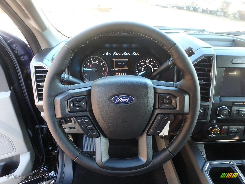 2020 Ford F150 XLT SuperCab 4x4 Medium Earth Gray Steering Wheel Photo #135698880
