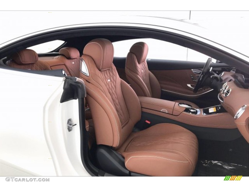 designo Saddle Brown/Black Interior 2019 Mercedes-Benz S 560 4Matic Coupe Photo #135699330