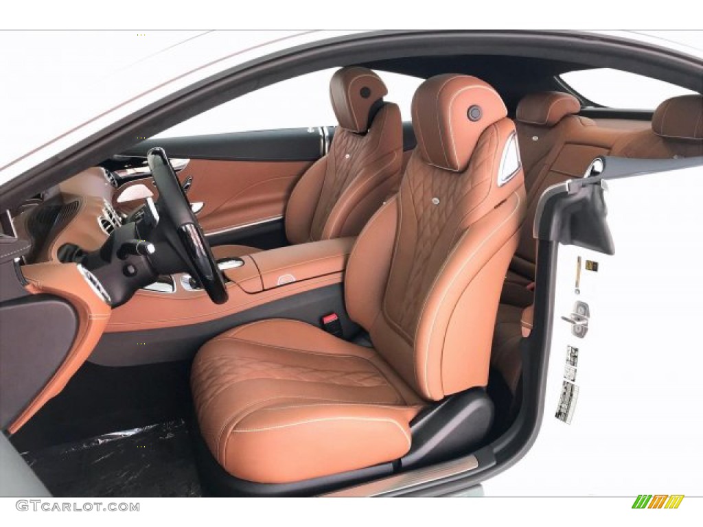 designo Saddle Brown/Black Interior 2019 Mercedes-Benz S 560 4Matic Coupe Photo #135699468