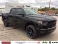 2020 Diamond Black Crystal Pearl Ram 1500 Big Horn Night Edition Crew Cab 4x4  photo #1