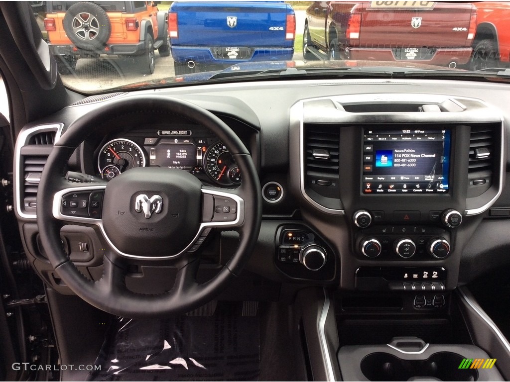 2020 Ram 1500 Big Horn Night Edition Crew Cab 4x4 Black Dashboard Photo #135699537