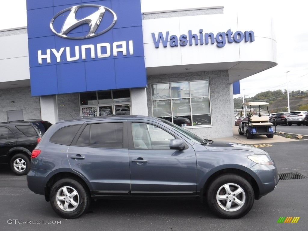 2007 Santa Fe GLS 4WD - Slate Blue / Gray photo #2