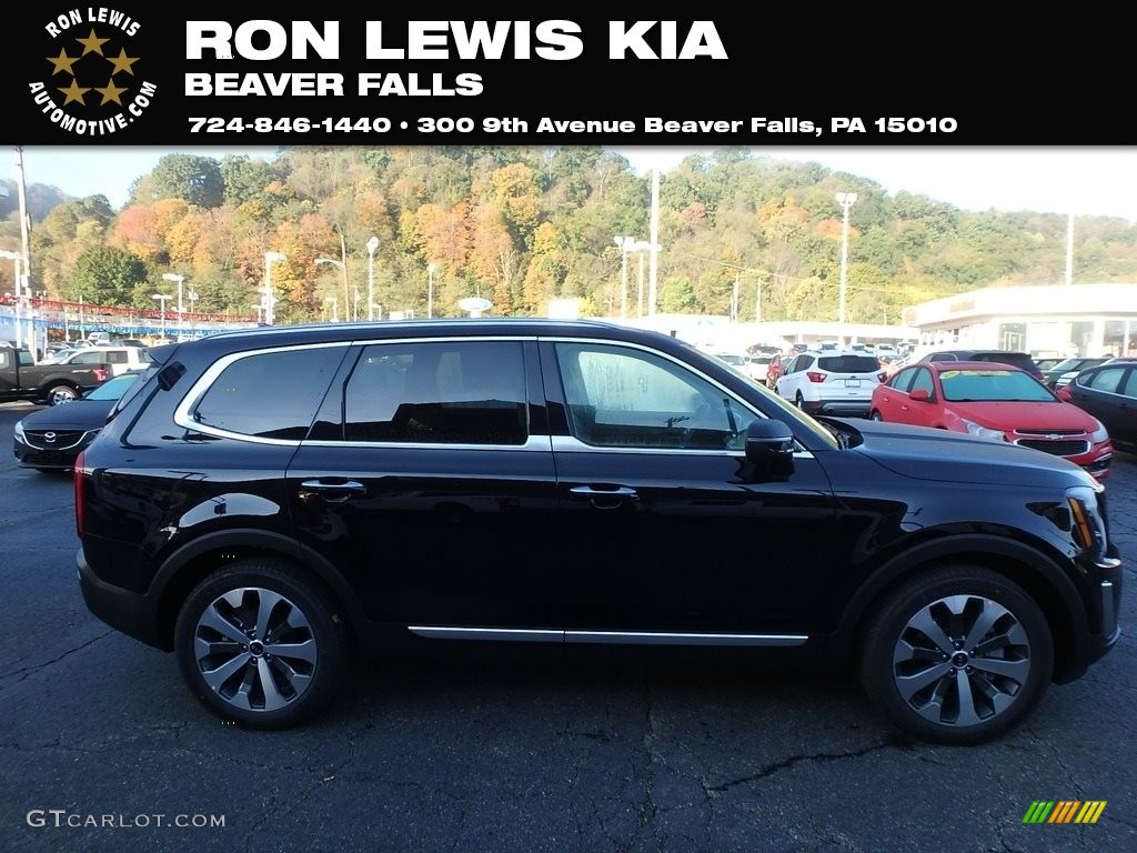 2020 Telluride S AWD - Ebony Black / Black photo #1