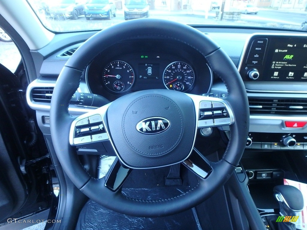 2020 Kia Telluride S AWD Black Steering Wheel Photo #135701010