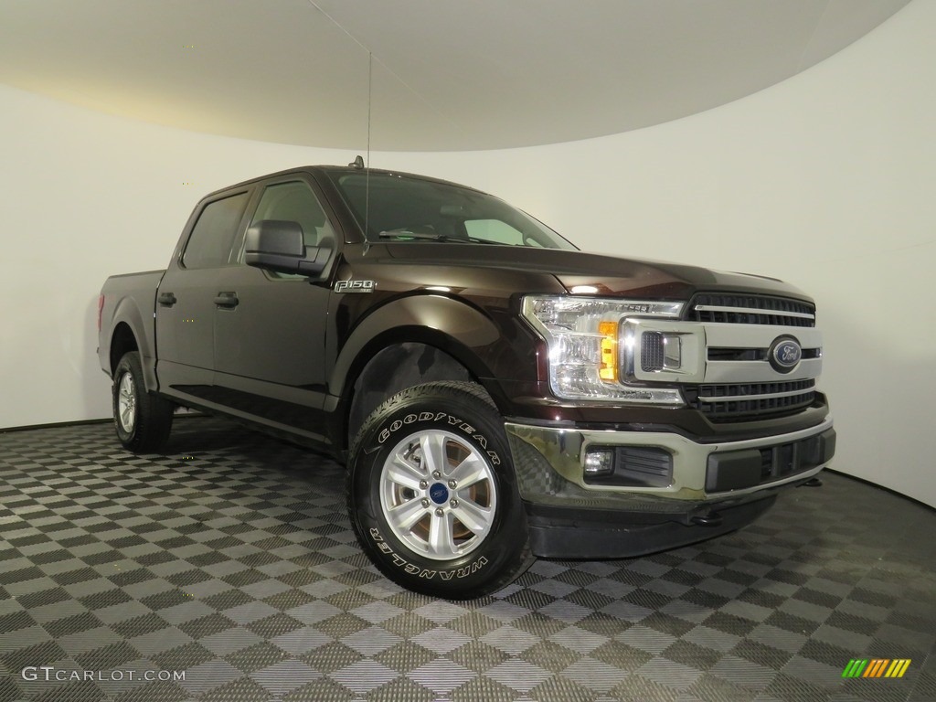 2019 F150 XLT SuperCrew 4x4 - Magma Red / Earth Gray photo #1