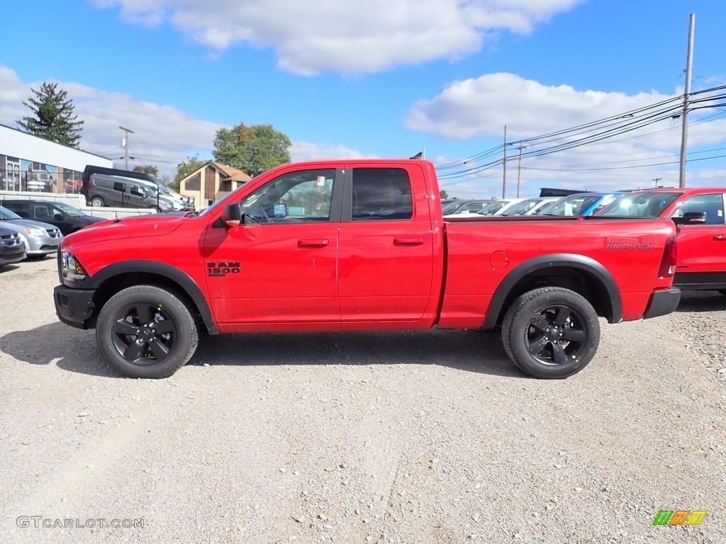 Flame Red 2019 Ram 1500 Classic Warlock Quad Cab 4x4 Exterior Photo #135701730