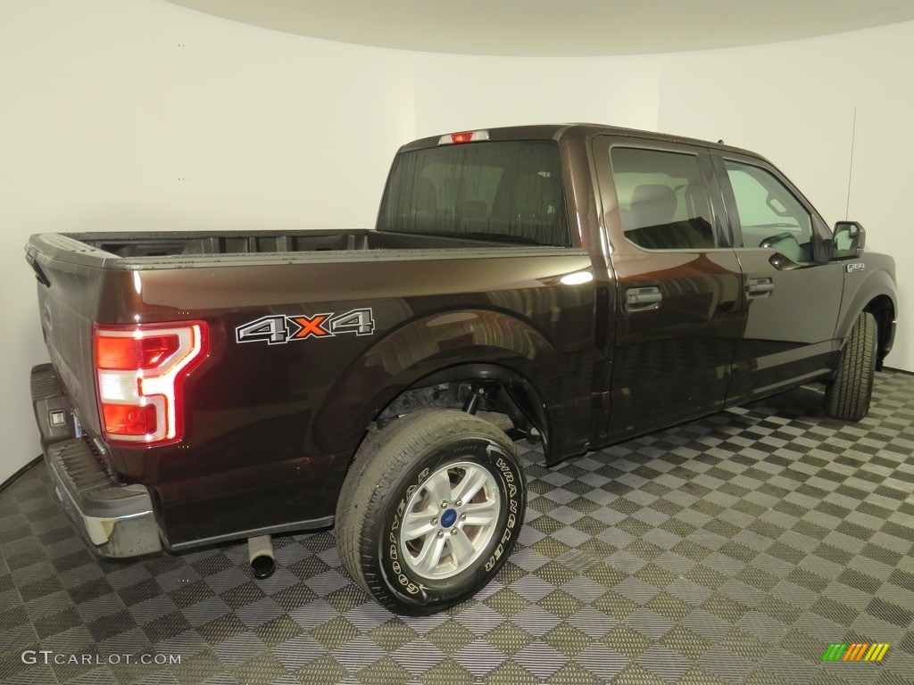 2019 F150 XLT SuperCrew 4x4 - Magma Red / Earth Gray photo #13