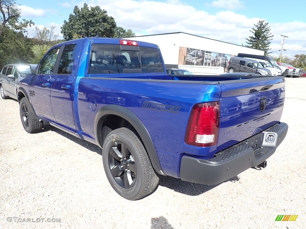 2019 1500 Classic Warlock Quad Cab 4x4 - Blue Streak Pearl / Black/Diesel Gray photo #3