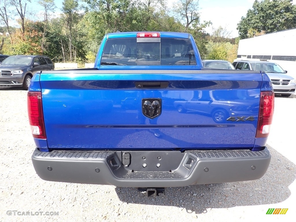 2019 1500 Classic Warlock Quad Cab 4x4 - Blue Streak Pearl / Black/Diesel Gray photo #4