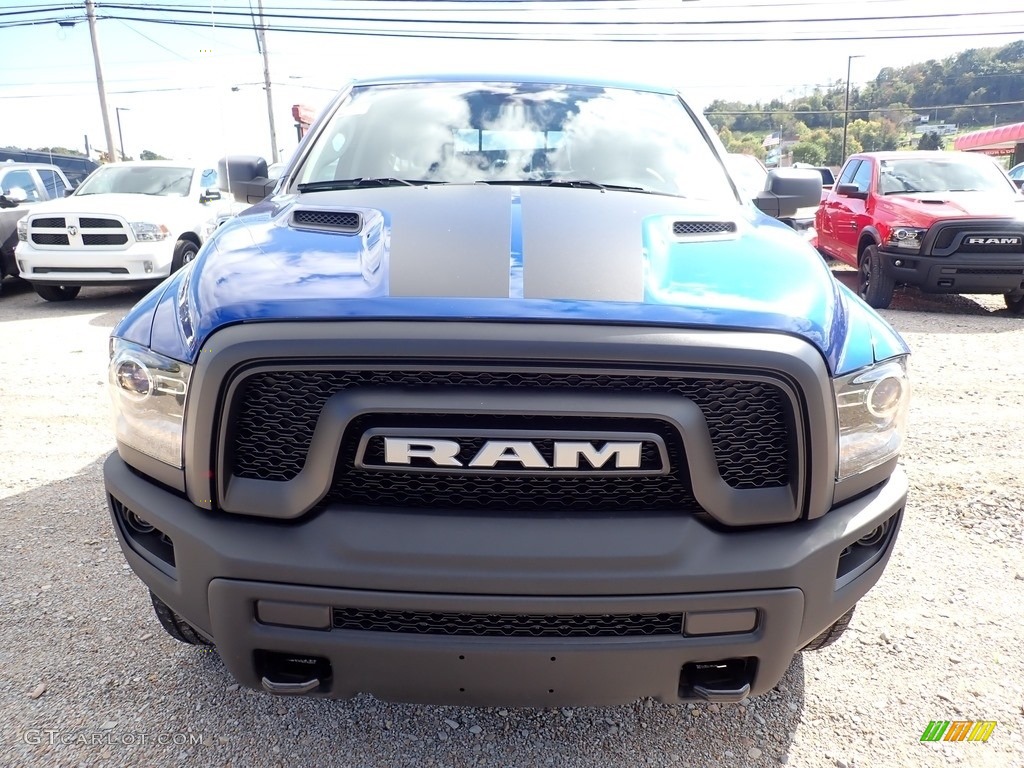 2019 1500 Classic Warlock Quad Cab 4x4 - Blue Streak Pearl / Black/Diesel Gray photo #8