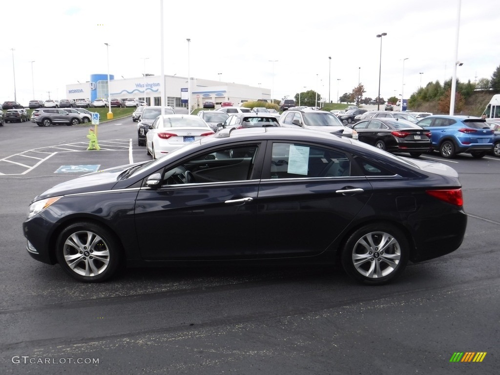 2011 Sonata Limited - Pacific Blue Pearl / Gray photo #7