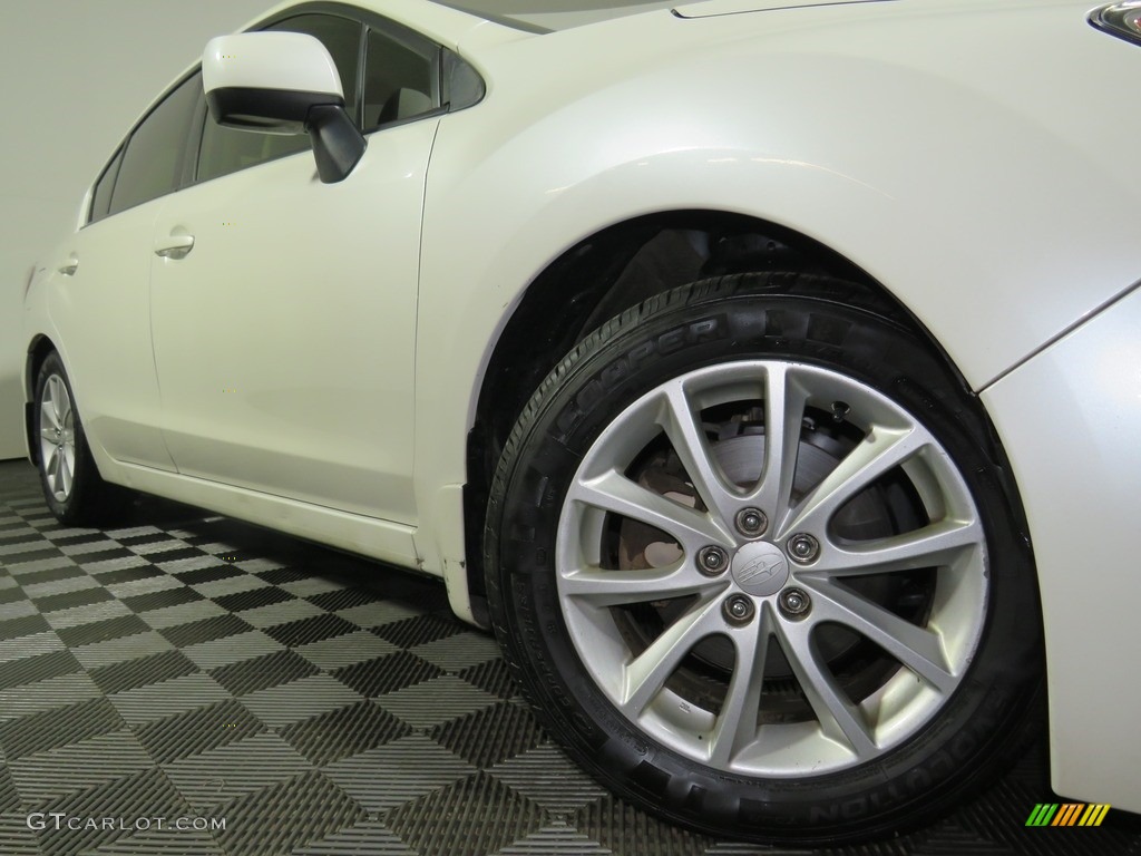 2013 Impreza 2.0i Premium 4 Door - Satin White Pearl / Ivory photo #4