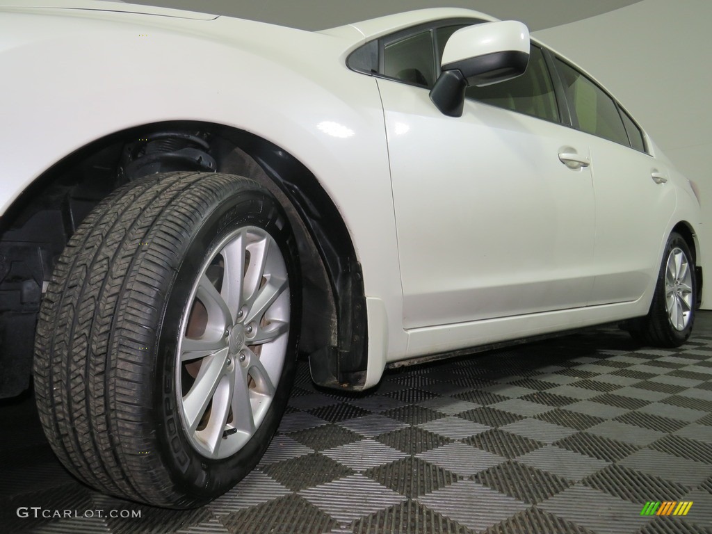 2013 Impreza 2.0i Premium 4 Door - Satin White Pearl / Ivory photo #9