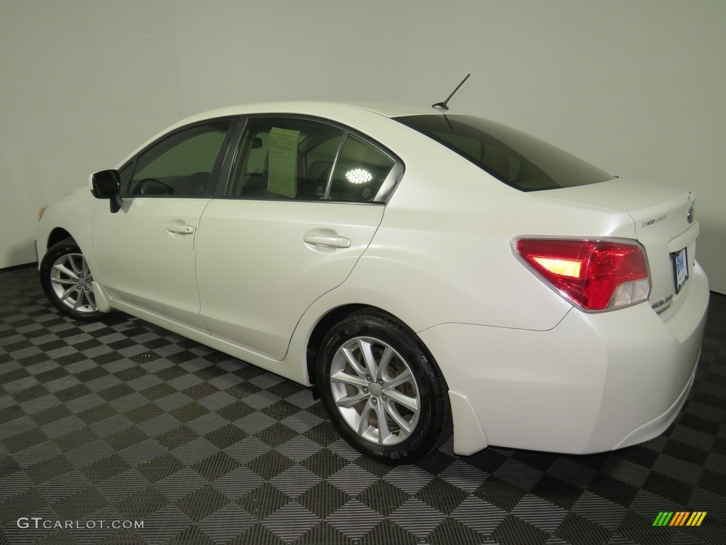 2013 Impreza 2.0i Premium 4 Door - Satin White Pearl / Ivory photo #10