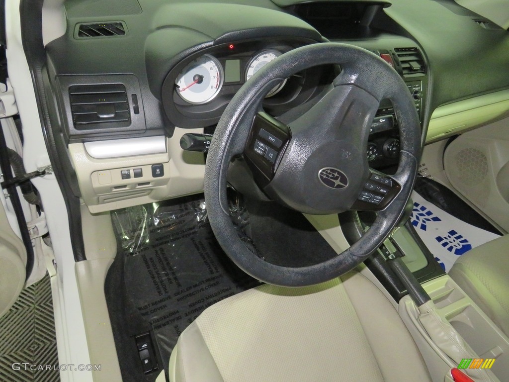 2013 Impreza 2.0i Premium 4 Door - Satin White Pearl / Ivory photo #19
