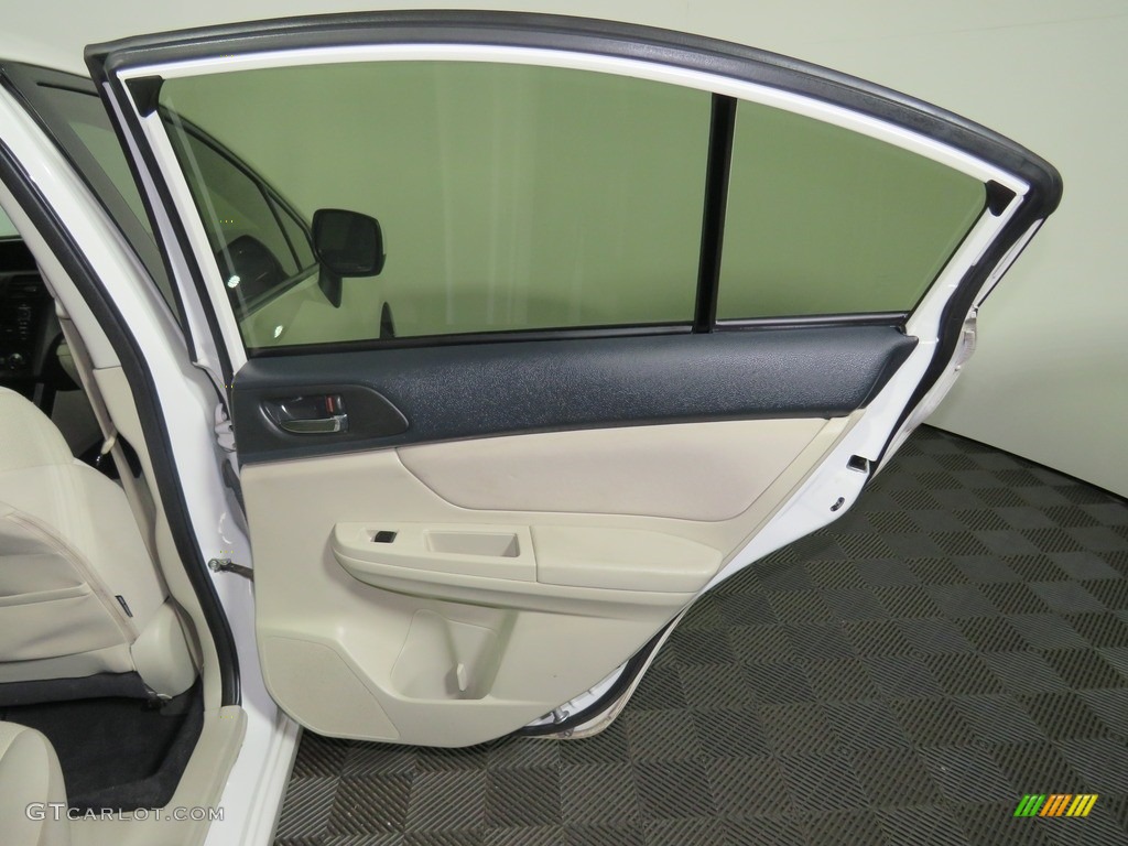 2013 Impreza 2.0i Premium 4 Door - Satin White Pearl / Ivory photo #24