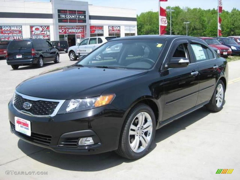 2009 Optima SX V6 - Ebony Black / Black photo #1