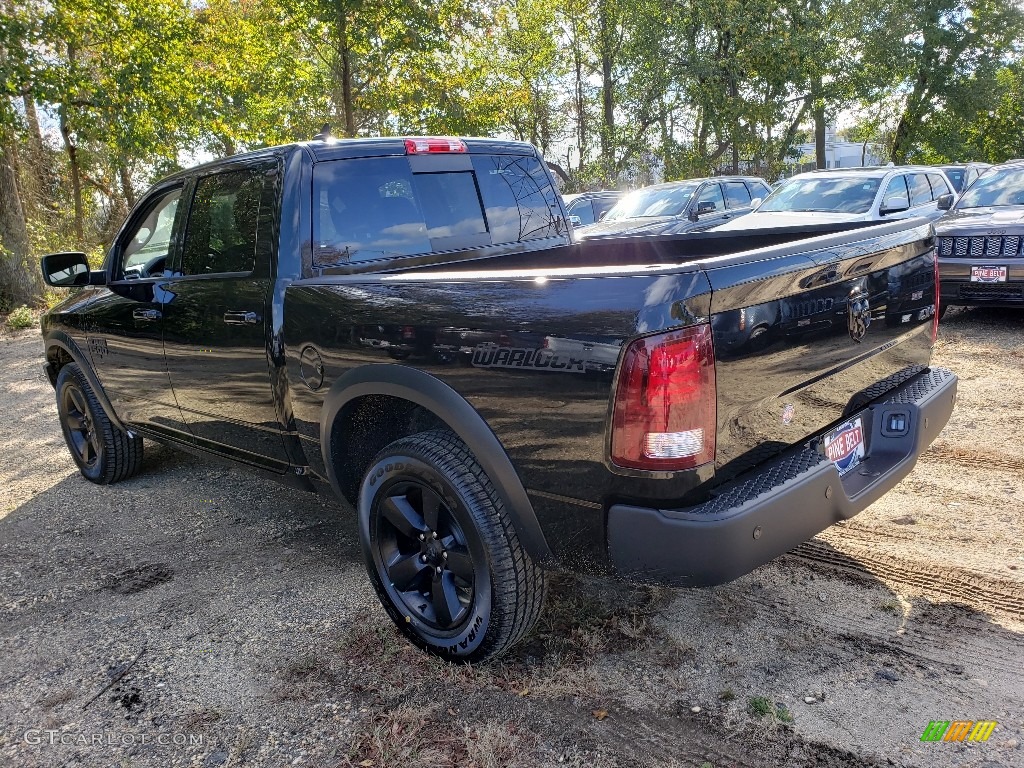2019 1500 Classic Warlock Crew Cab 4x4 - Diamond Black Crystal Pearl / Black/Diesel Gray photo #4
