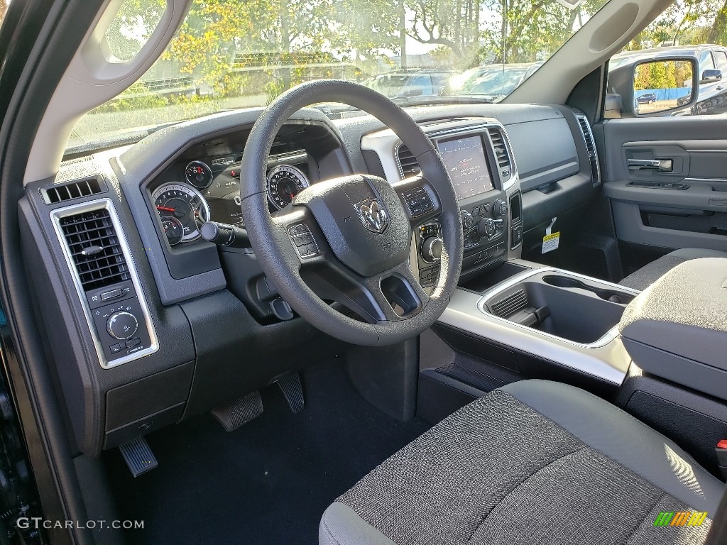 2019 1500 Classic Warlock Crew Cab 4x4 - Diamond Black Crystal Pearl / Black/Diesel Gray photo #7