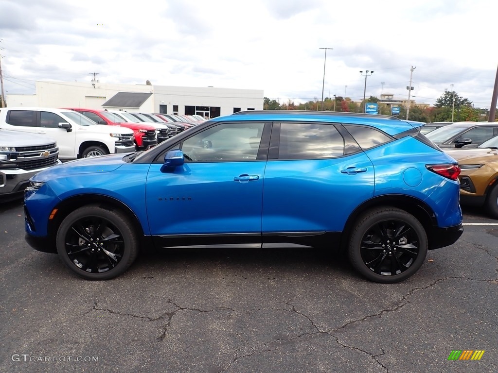 Bright Blue Metallic 2020 Chevrolet Blazer RS AWD Exterior Photo #135706845