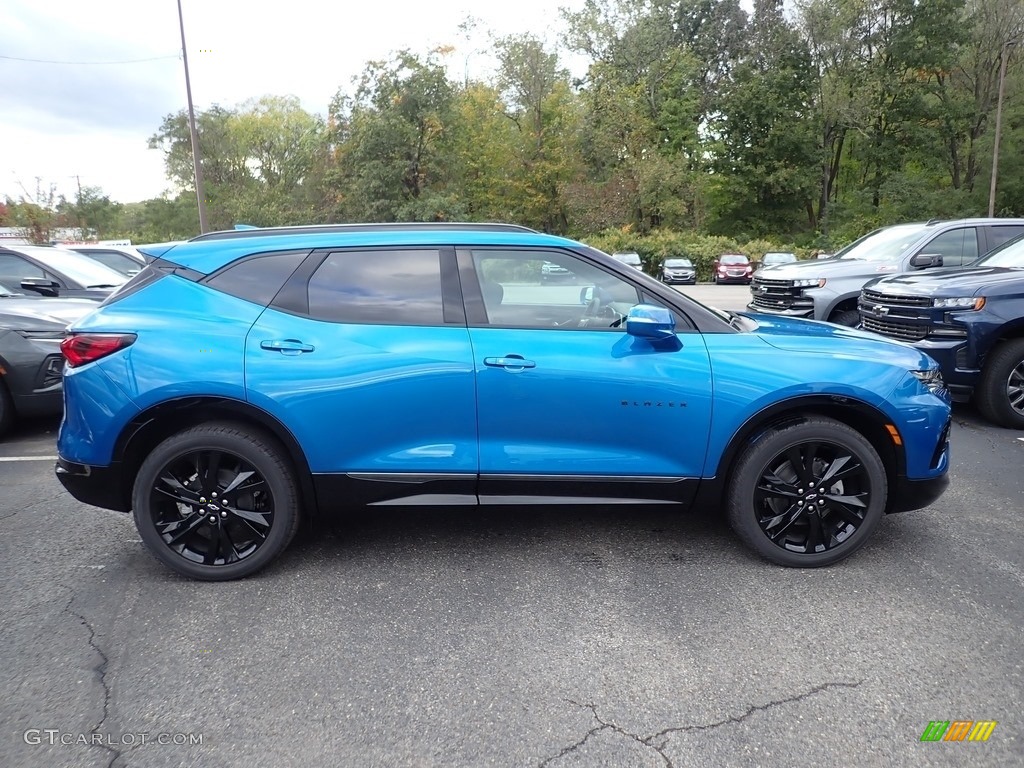 Bright Blue Metallic 2020 Chevrolet Blazer RS AWD Exterior Photo #135706929
