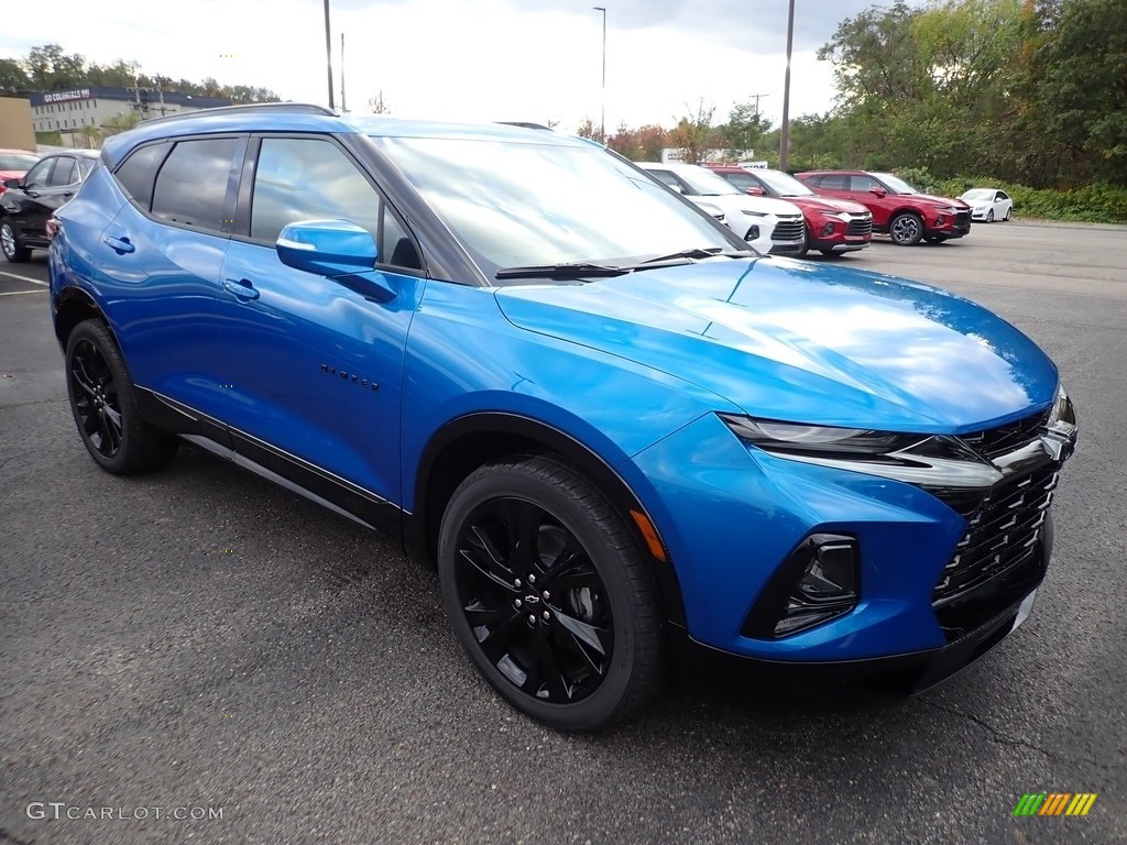 Bright Blue Metallic 2020 Chevrolet Blazer RS AWD Exterior Photo #135706950