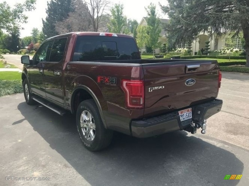 2017 F150 Lariat SuperCrew 4X4 - Ruby Red / Light Camel photo #7