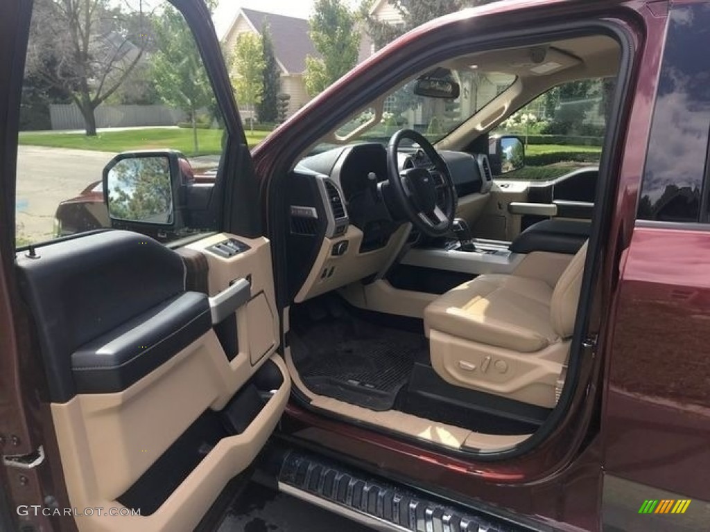 2017 F150 Lariat SuperCrew 4X4 - Ruby Red / Light Camel photo #10