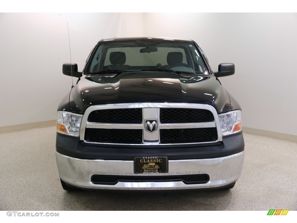 2012 Ram 1500 Express Regular Cab 4x4 - Black / Dark Slate Gray/Medium Graystone photo #2