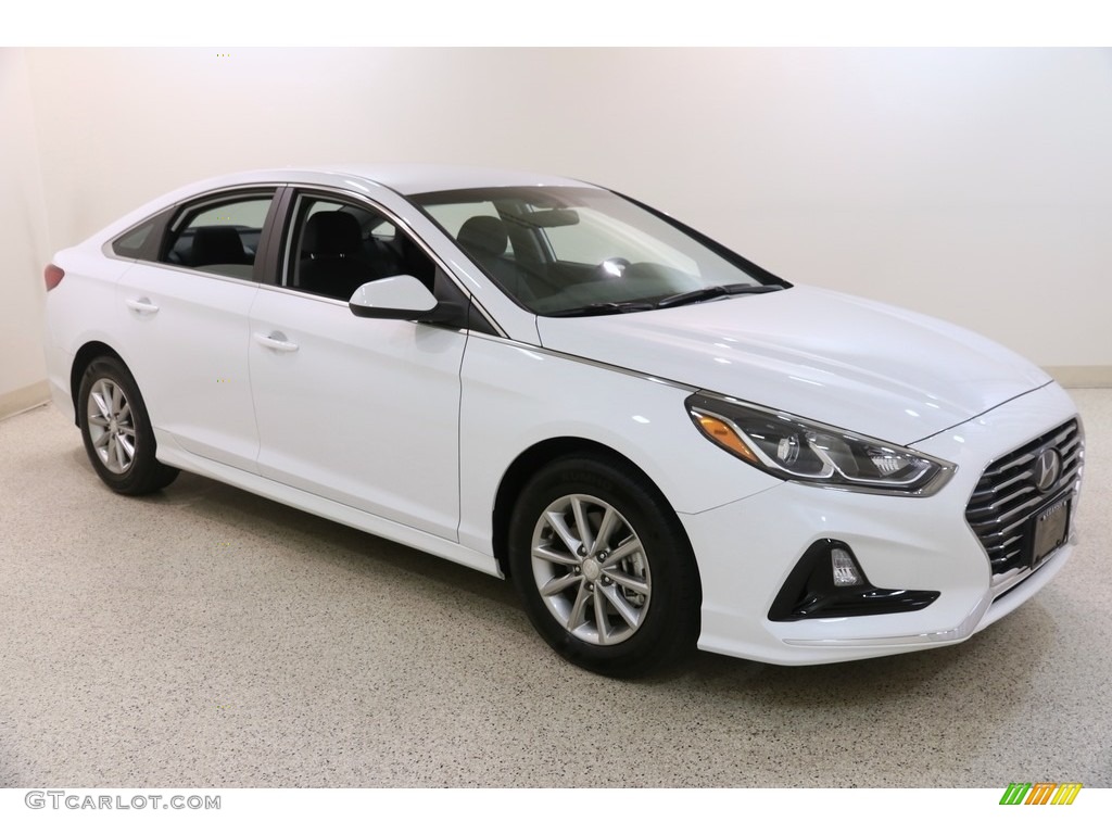 Quartz White Pearl 2019 Hyundai Sonata SE Exterior Photo #135709017