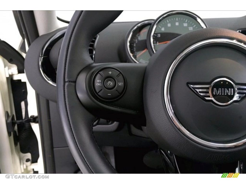 2019 Mini Clubman Cooper All4 Carbon Black Steering Wheel Photo #135713574