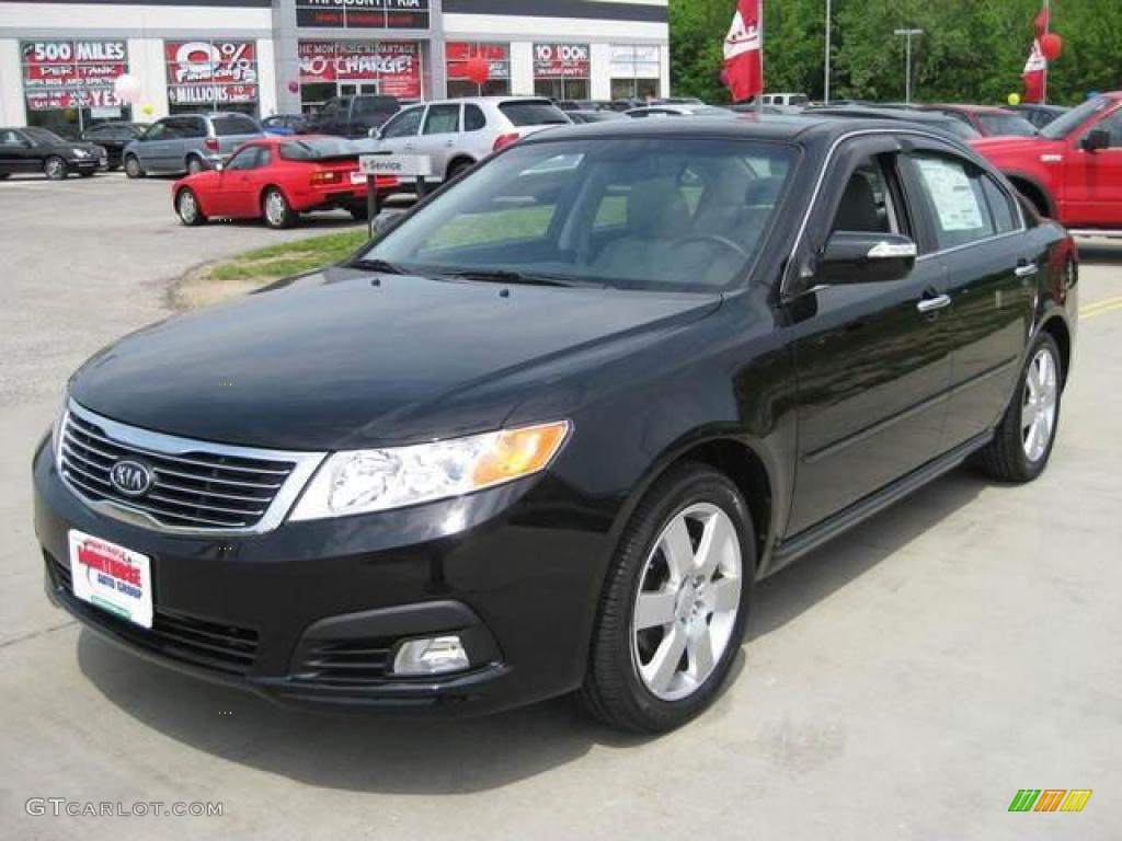 2009 Optima EX V6 - Ebony Black / Gray photo #1