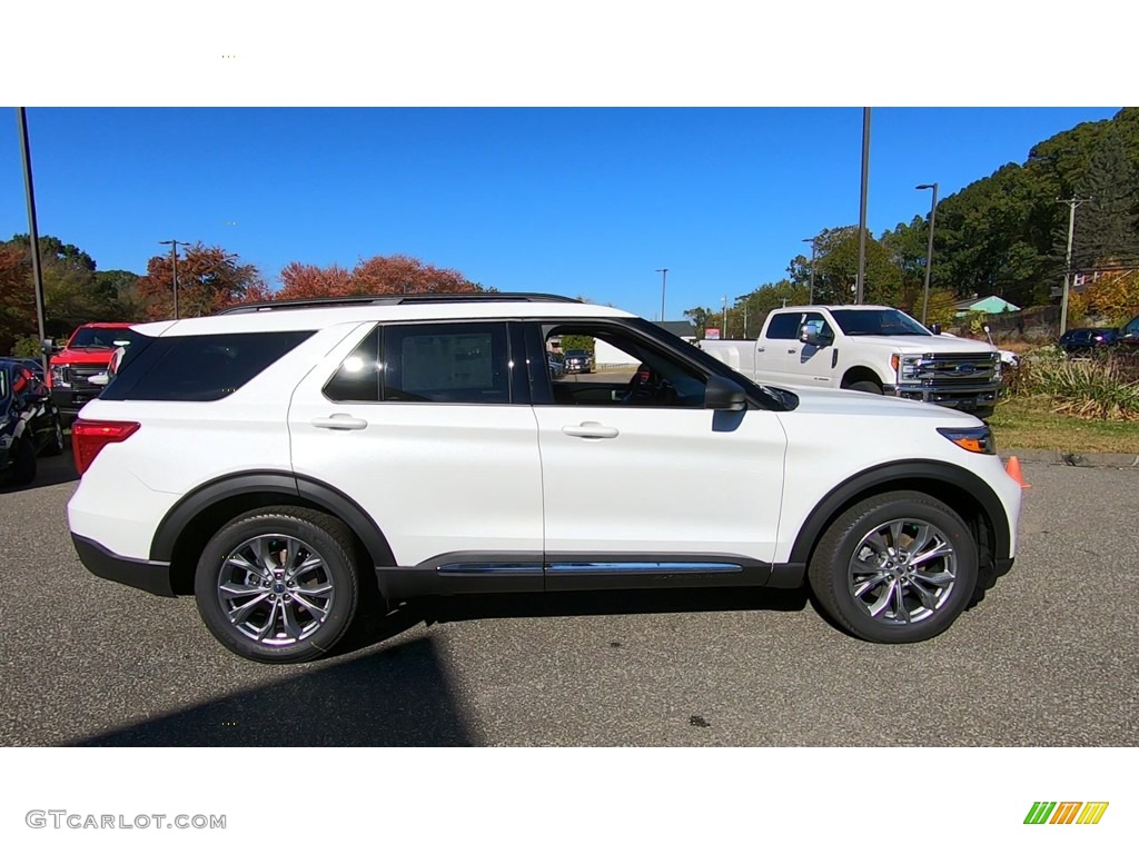 2020 Explorer XLT 4WD - Oxford White / Ebony photo #8