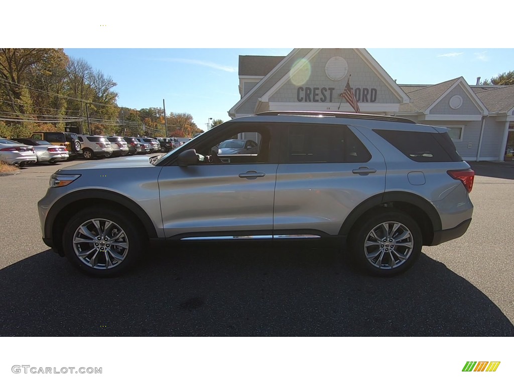 2020 Explorer XLT 4WD - Iconic Silver Metallic / Ebony photo #4