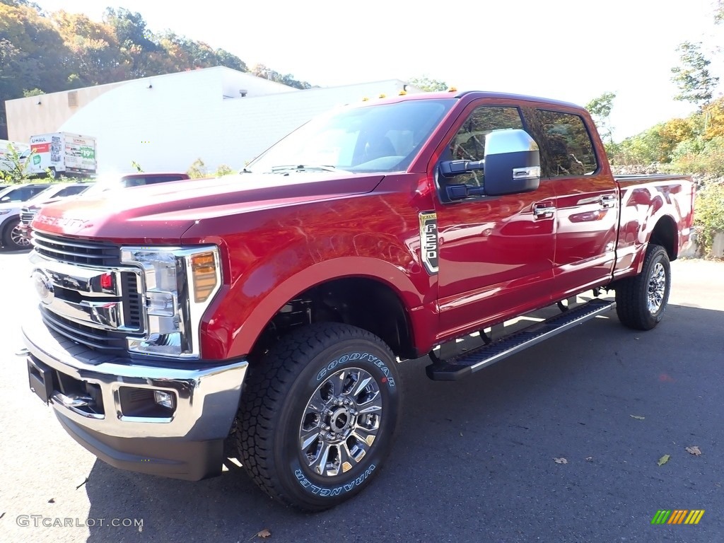 Ruby Red 2019 Ford F250 Super Duty XLT Crew Cab 4x4 Exterior Photo #135716071