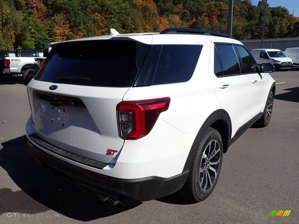 2020 Explorer ST 4WD - Star White Metallic Tri-Coat / Ebony photo #2